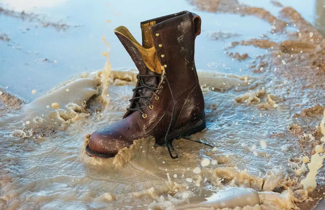CC Filson boot in water