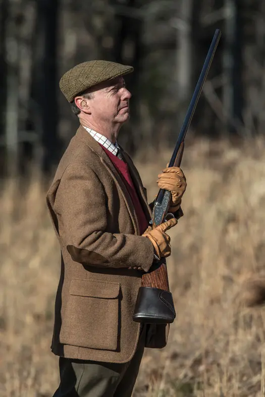 Man wingshooting