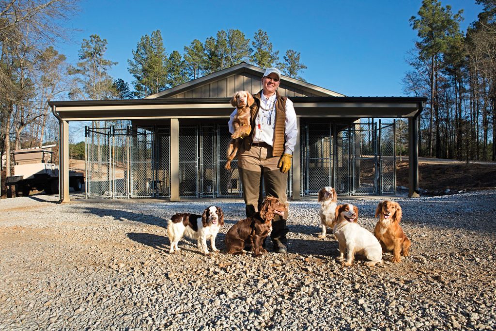 woman with dogs