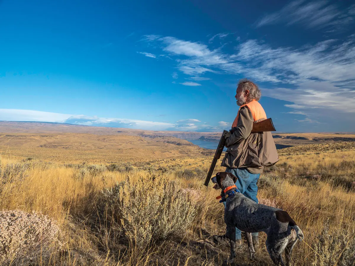 The Columbia River covers a huge swath of partridge country