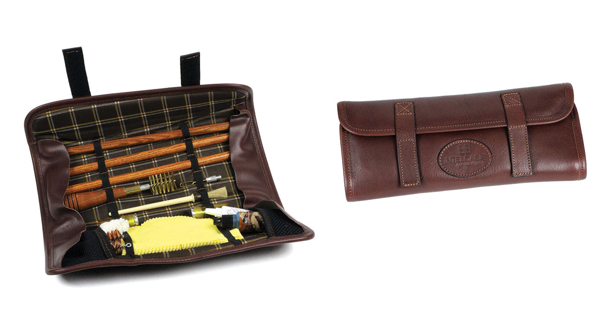 Intelcase Sporting Leather Wood Shotgun Cleaning Kit