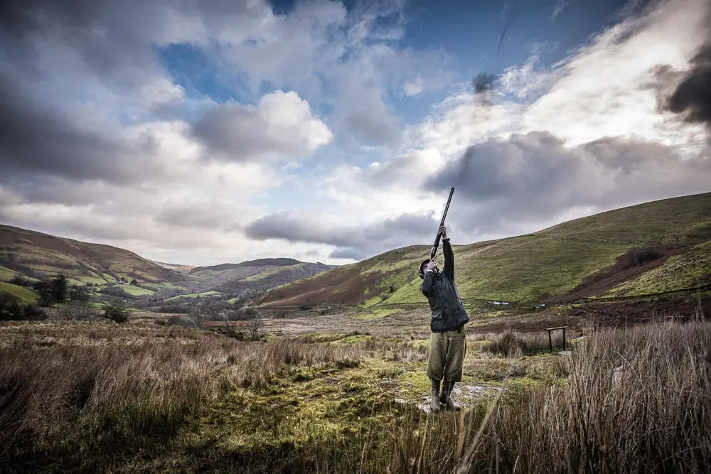 man shooting in the air