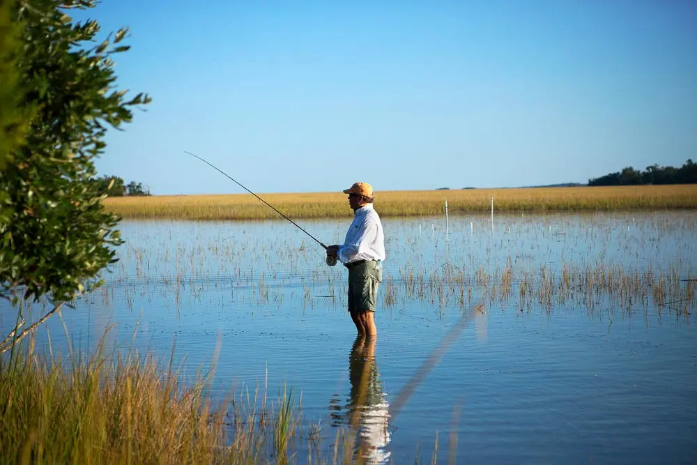 Brays Island man fishing