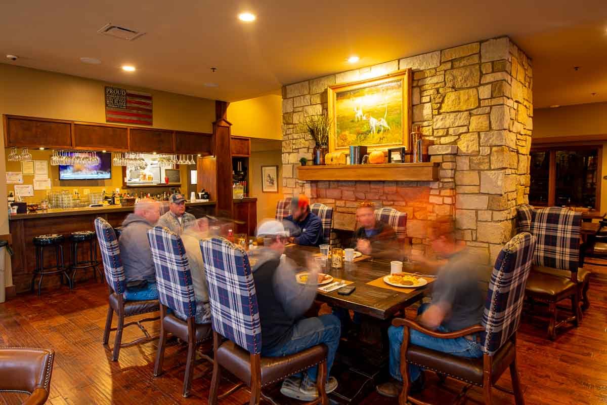 people eating at a table