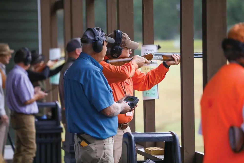 men shooting