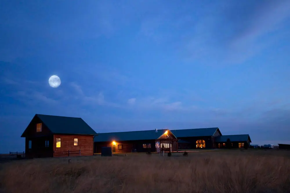 The Signature Lodge at Night