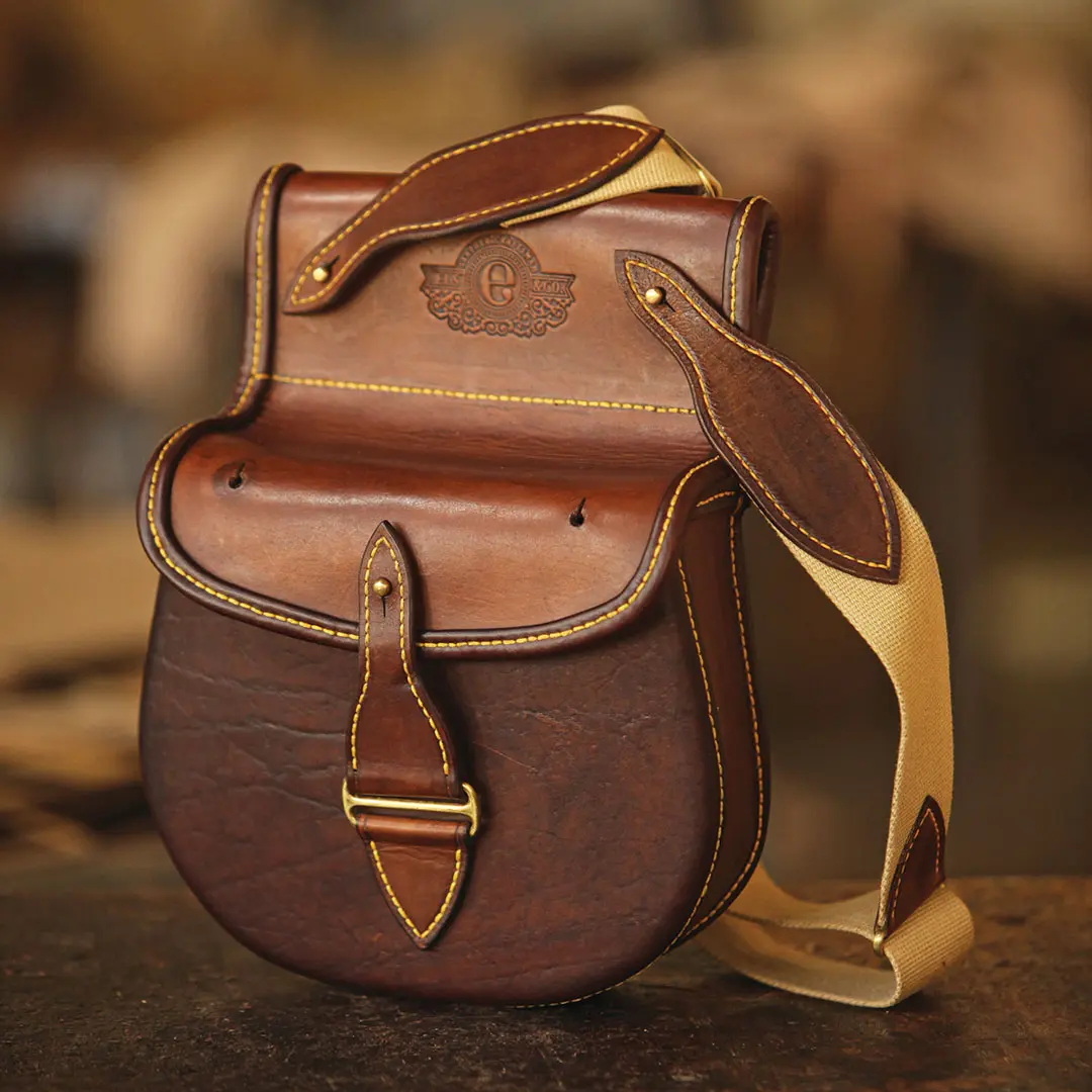 South African brown leather bag.