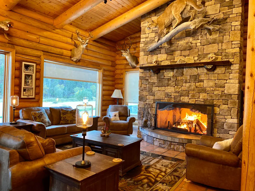 flying b ranch living room