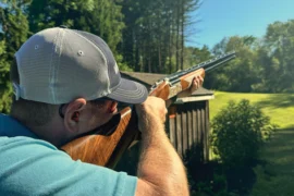 shooter takes aim on a sunny day