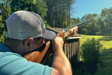 shooter takes aim on a sunny day