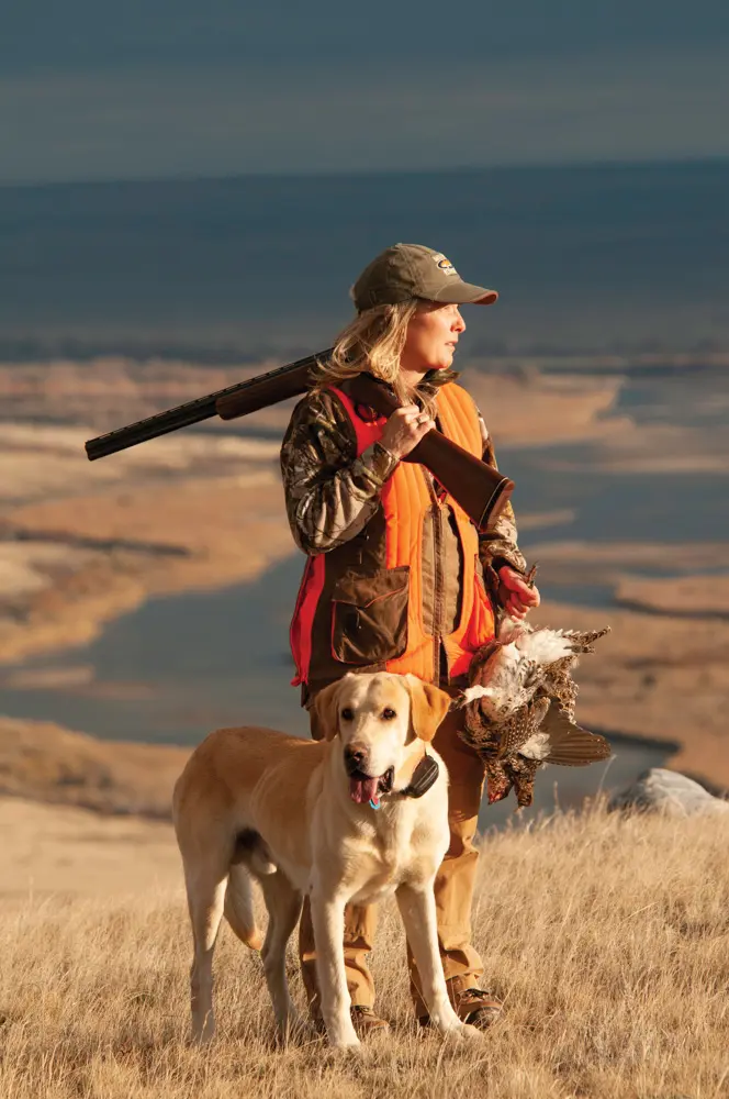 hunter with dog