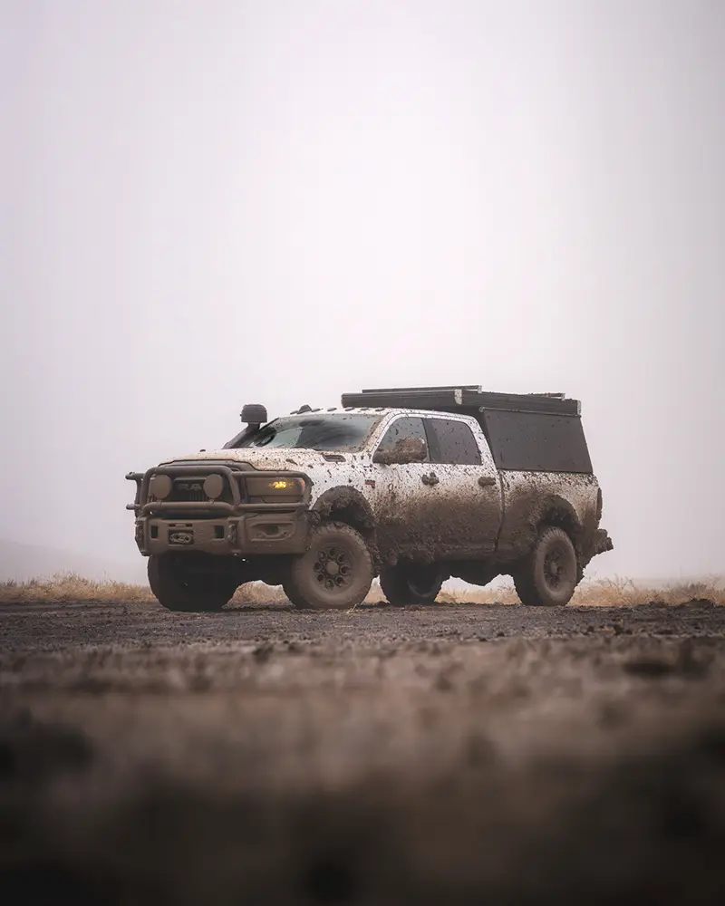 muddy truck