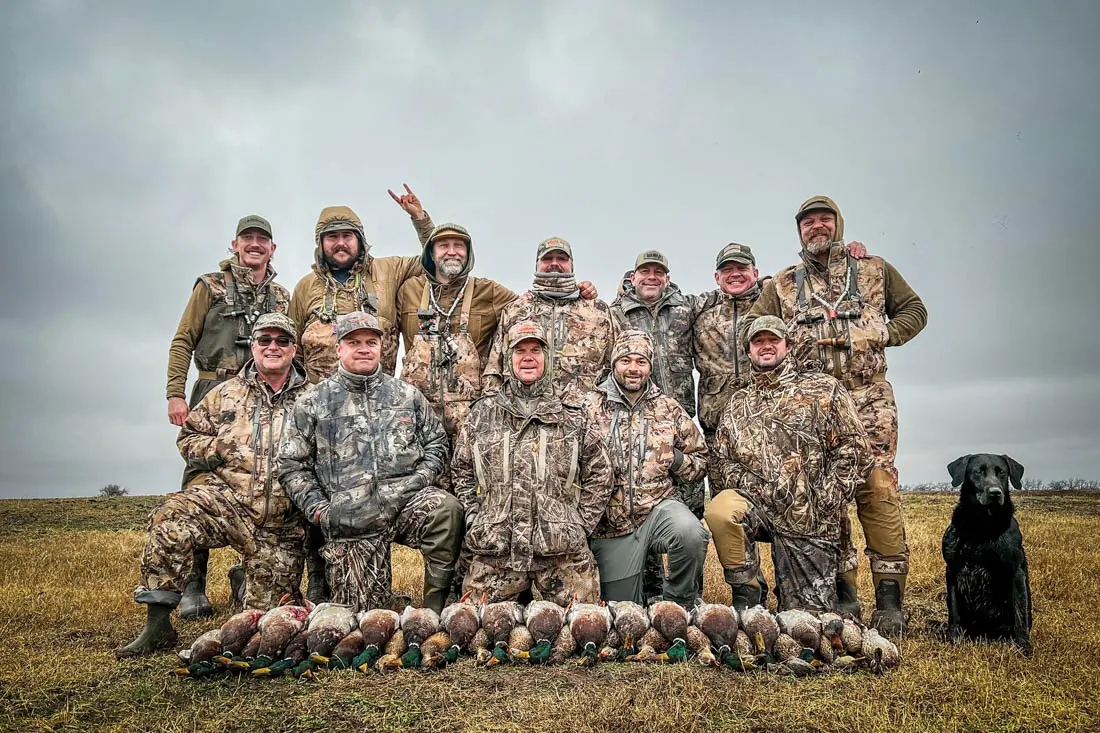 several hunters posing for a photo