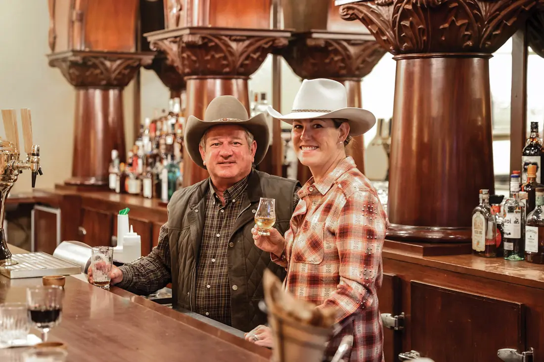 Sweetgrass at Thunderbasin Owners Rick Steiner and Deirdre Wildman at home on the ranch.