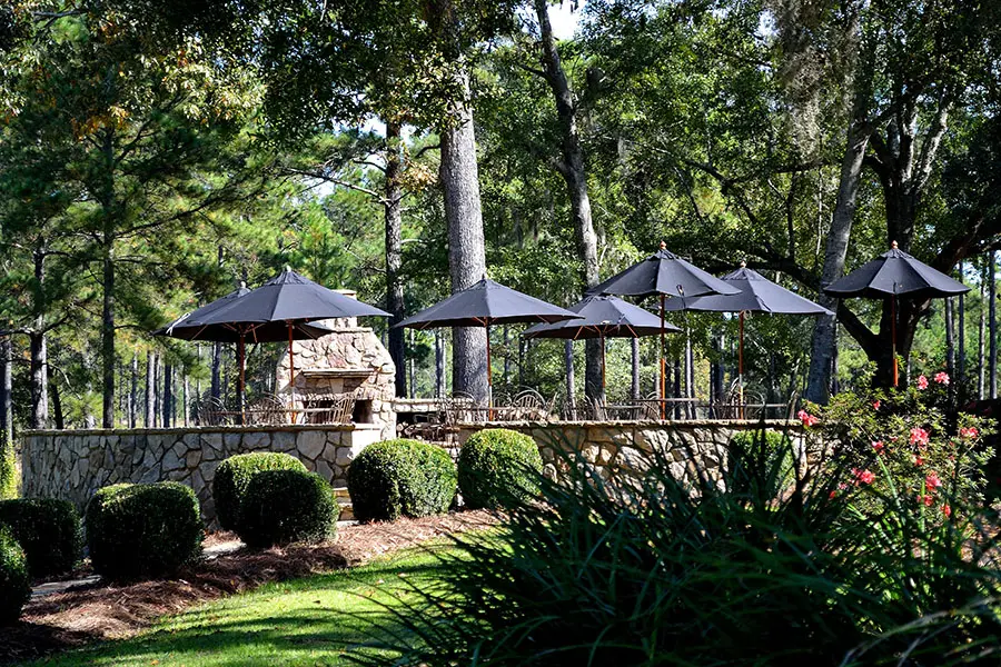 Outside dining area at Rio Piedra Plantation
