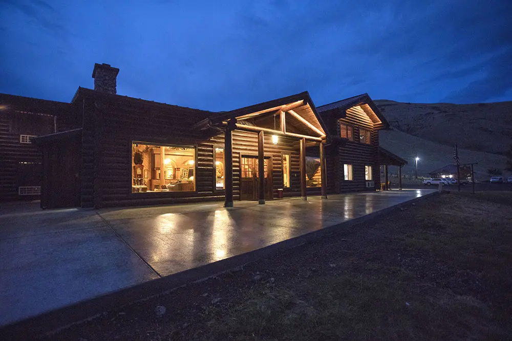 Flying B Ranch photo taken at night