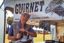 Geoffroy Gournet at his booth