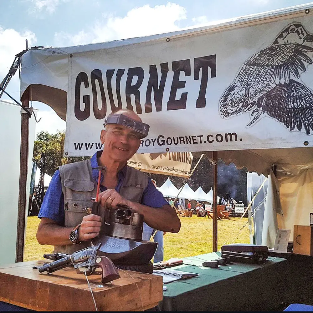Geoffroy Gournet at his booth
