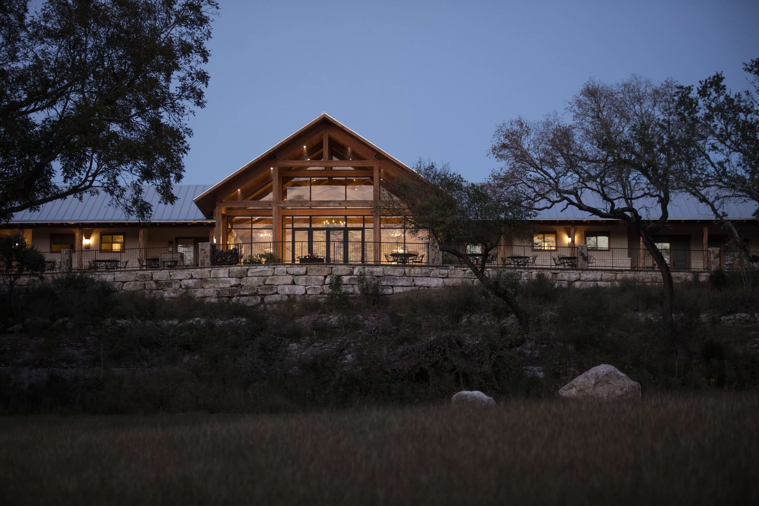 Outside view of the main lodge at Joshua Creek Ranch