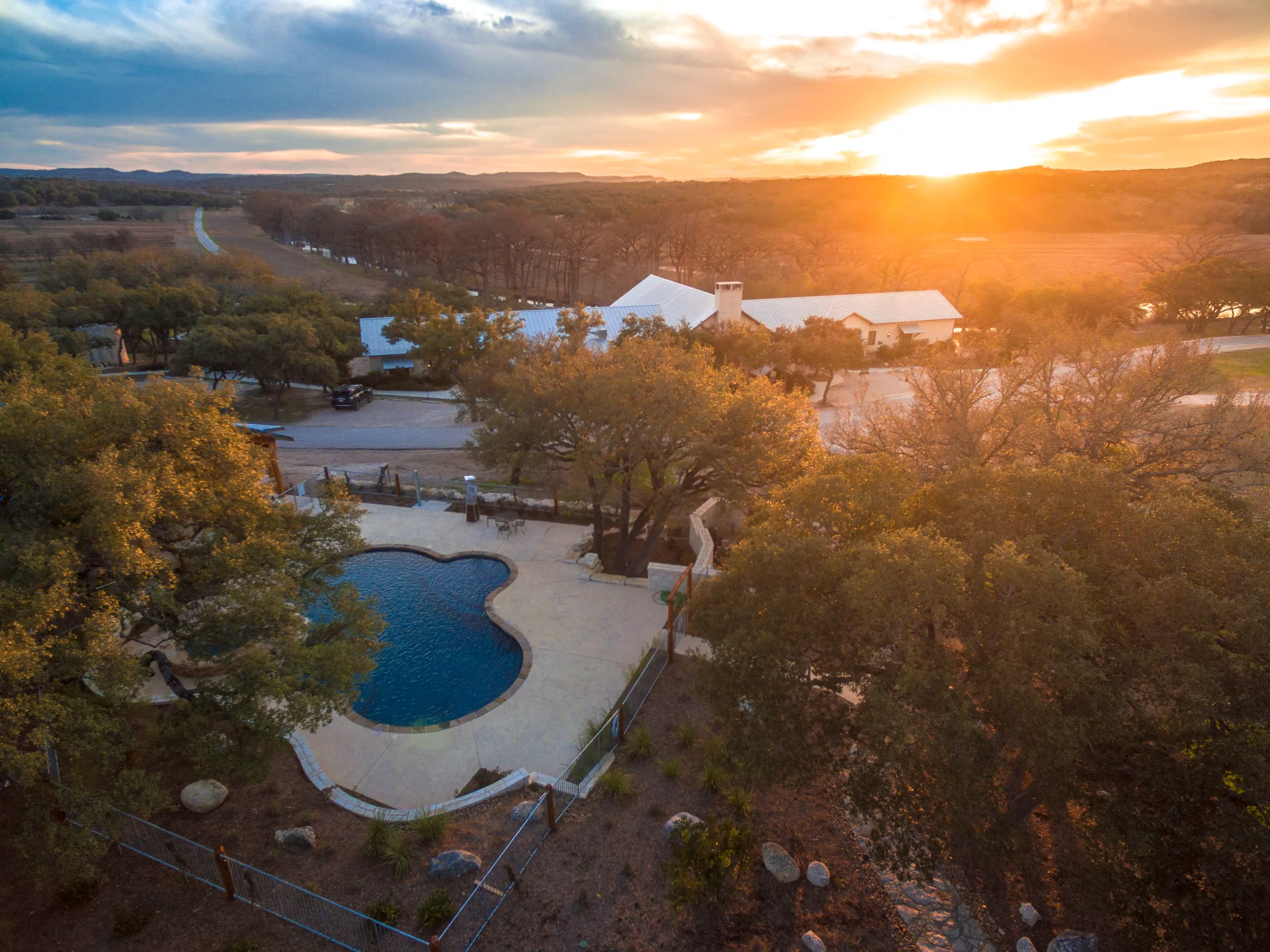 An aerial view of Joshua Creek Ranch