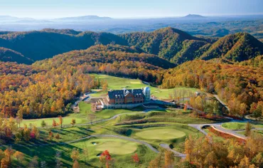 Aerial photo of Primland lodge