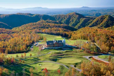 Aerial photo of Primland lodge