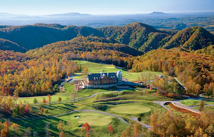 Aerial photo of Primland lodge