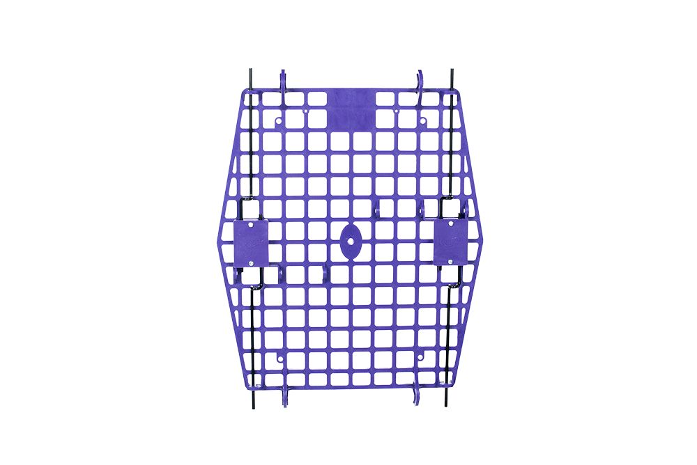 Purple RuffLand door for dog kennel