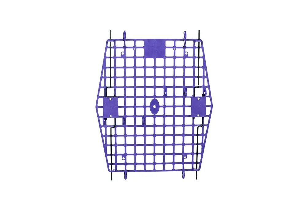 Purple RuffLand door for dog kennel